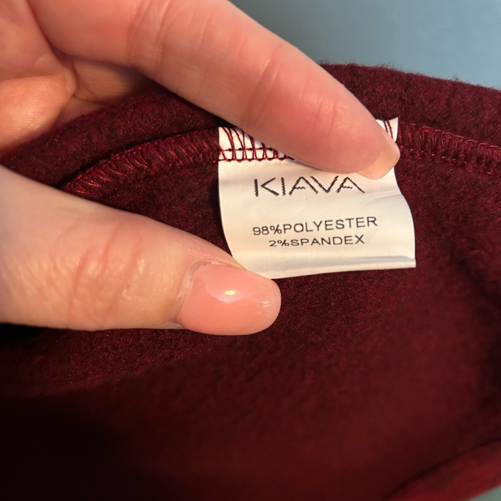 Kiava Women’s Red Polar Fleece Jacket - NWOT - Picture 3 of 5